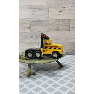 Vintage Semi Truck Toy Remco Toys Construction Company Yellow 1989 Rare
